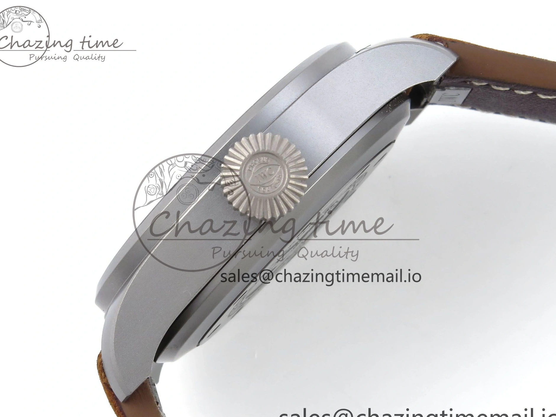 MIROTIME 0417 Big Pilot IW329701 M+F 1:1 Best Edition Black Dial on Brown Leather Strap MY RelaxedFit 7005